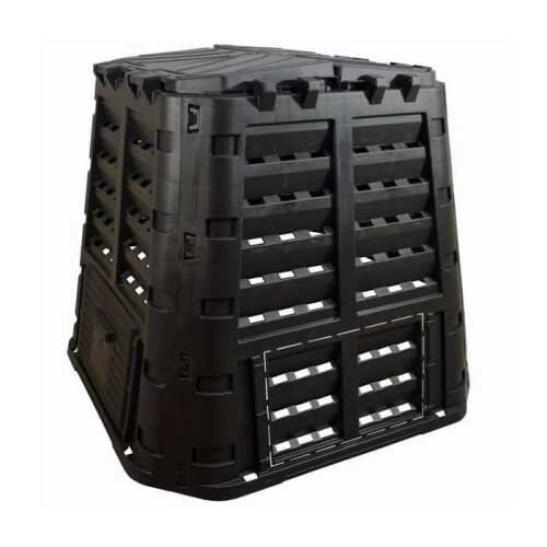 Composteur modulaire - 740L - Noir - Extensible - Facile à monter