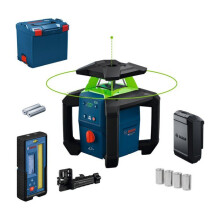 BOSCH Professional GRL 18V-4-34 CVG - Vihreä H+V, 400 m, IP66 - L-BOXX - Ilman akkua tai laturia
