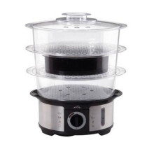 Kylvökattila - Eta - Steampot - 3 koria - 1,5 L - 1000 W - Musta, Hopea