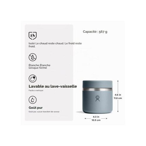 Hydro Flask Isolerende container - HYDRO FLASK - 591 ml - Waterdicht - RVS - Temperatuurisolatie Shield 2
