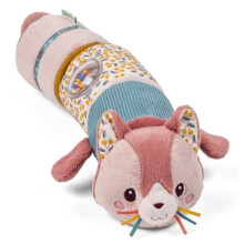 Geluidroller - LILLIPUTIENS - Kat Jeanne - Roze - Sensorische ontwikkeling - 34 x 10 x 10 cm
