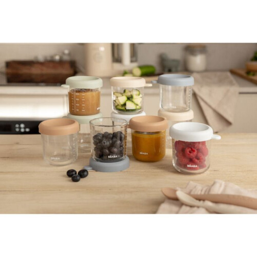 BEABA Coffret 10 porties in glas 250 ml Multicolor 1