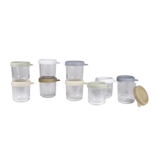 BEABA Coffret 10 porties in glas 250 ml Multicolor 2