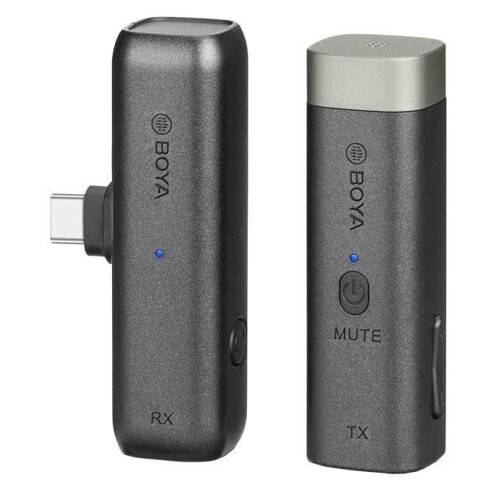 Boya microfono a cravatta BY-WM3U wireless USB-C 120 mm nero