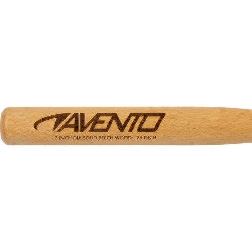 Honkbalbat - AVENTO - 63 cm - Hout - Bruin - Volwassene/beginner 1