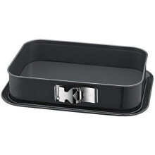 Moule à manqué - KAISER - Rectangulaire 36x24 cm - Acier - Couleur Noir - 5L