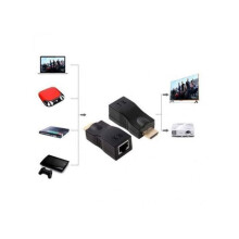 Adaptador Extensor HDMI a RJ45 (Receptor y Transmisor) por Cable Cat-5e/6