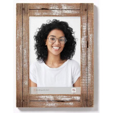 Cornice Foto Dupla 20x30 Ritratto legno bianco/naturale