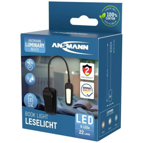 Linterna - ANSMANN - Clip-Light - Recargable - Alcance 8m - 8g 2