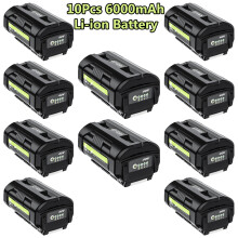 Batterie rechargeable Ryobi 40V 6000mAh Li-ion, compatible avec modèles OP4050, OP4030, OP4060A