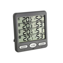 Thermo-hygromètre sans fil TFA Klima-Monitor + 3 capteurs