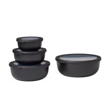 Set Mepal bol multi-funzione Cirqula 4 pezzi (350+750+1250+2250) - Nero nordico