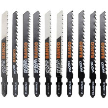 Bahco 91-WOOD-10P Set van zaagbladen voor decoupeerzaag voor hout en kunststof, 10 stuks 1 set
