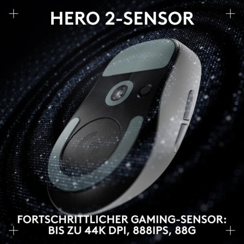 Logitech Ratón - Logitech - G PRO X SUPERLIGHT 2 DEX - Ergonómico - 5 botones - Blanco 2