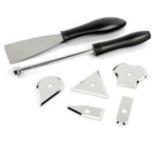Kit di raschietti per vernice - Wagner - Manico e 5 lame uniche - Raschietto per vernice incluso