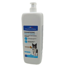 Hellävarainen ja kosteuttava persikkatuoksuinen shampoo 1 L koirille - Francodex