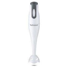 Staafmixer - TECHWOOD - 170W - 1 snelheid - RVS mes - Spatbeschermende voet - Wit