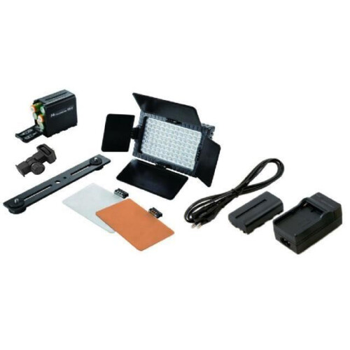 Falcon Eyes Kit Panneau LED DV-96V-K2 avec variateur + batterie 1