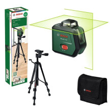 BOSCH-laseriviivat - PLL 360-15G - Mukana TT 120 -jalusta, käyttöopas, suojapussi, Li-ion-akku