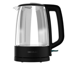 Cecotec Bollitore Elettrico per Acqua da 1,7 L ThermoSense 320 Clear. 2200W, Corpo in Vetro Borosilicato, Indicatore Luminoso
