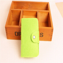 (Green)Womens Pouch Id Credit Card Wallet Cash Holder Organizer Case Box Pocket