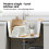HOROW White Granite Composite Kitchen Sink 45x50x20cm, Scratch Resistant, with Waste Kit 4