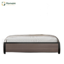 HOMAIRE Metal 4ft6 Double Bed with LED Grey