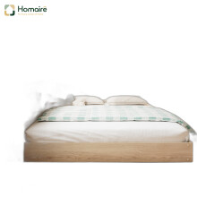 HOMAIRE 4ft6 White Oak Storage Bed 135x190cm