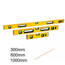 (Yellow) MAGNETIC 3 PIECE BUILDERS BUILDING SPIRIT LEVEL SET - 300, 600, 1000mm UK