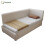 HOMAIRE 3ft Single Corduroy Upholstered Bed Beige 1
