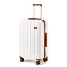 Kono Valise Rigide ABS, Blanc, XL (77x49x30 cm), avec 4 Roues et Cadenas Ă Combinaison