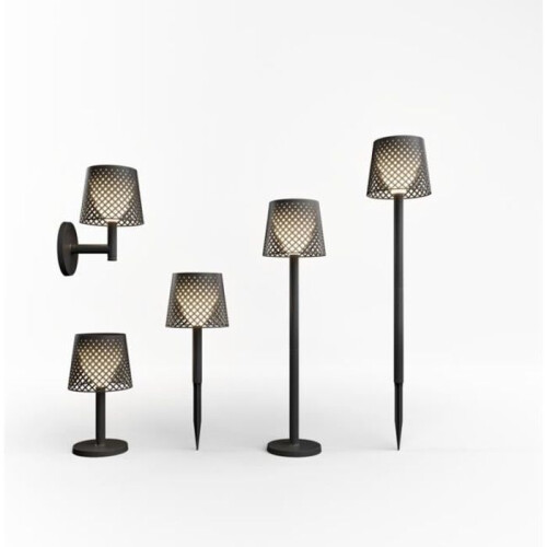 Solarleuchte für den Garten (Wandleuchte, Stehleuchte, Gartenlampe oder Tischlampe) MOOVERE schwarz