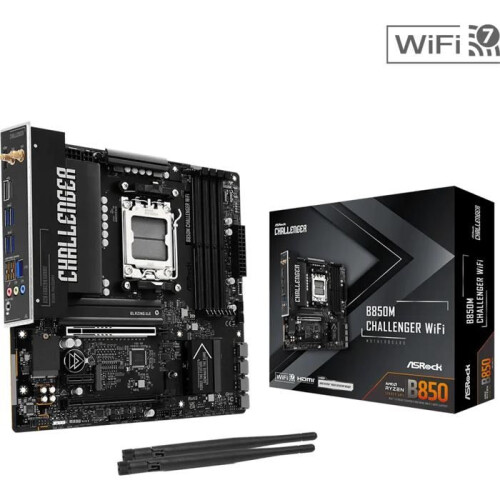 Asrock Placa base ASRock B850M Challenger WiFi (AM5) Micro ATX