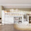 HOMAIRE White Wooden Storage Bed 3ft LED 5