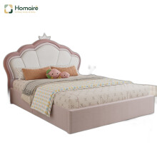 HOMAIRE Pink Velvet Hydraulic Storage Bed 4ft6