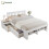 HOMAIRE White Wooden 4ft6 Double Storage Bed 1