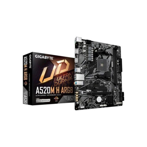 Gigabyte Placa Base Gigabyte A520M H ARGB AMD A520 Socket AM4 DDR4 Micro ATX Sin Wifi ARGB
