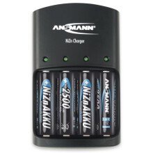 Caricabatterie per batterie rotonde NiZn LR03 (AAA) e LR6 (AA)
