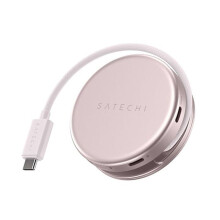 Hub Multiport 5-in-1 USB-C a HDMI / USB-A / 2 USB-C / Scheda SD Modello OntheGo Satechi Rosa