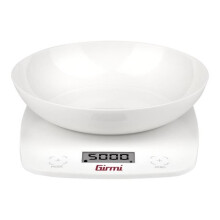 Bilancia da cucina elettronica Girmi PS01 - Graduazione 1g - Funzione tara - Portata 5kg