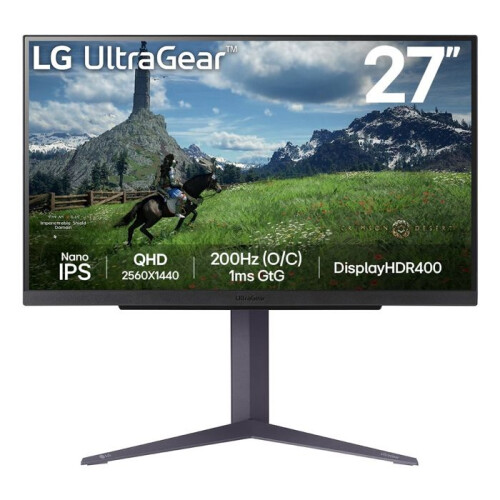 LG Monitor IPS de 27 polegadas - LG - 27GS85QX-B - WQHD 2560x1440 - 1ms - 180Hz