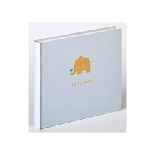 Album photo bébé Walther Éléphant bleu 25 x 28 cm — 50 pages blanches