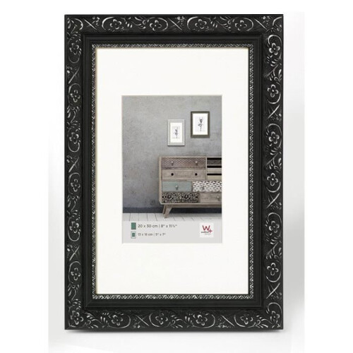 Cornice Foto 30 x 40 cm Legno BAROCK Nero