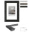 Cornice Foto 30 x 40 cm Legno BAROCK Nero 2