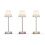 Tafellamp - MOOVERE - 30 - Geïntegreerde LED - Oplaadbare batterij - Translucent wit 2