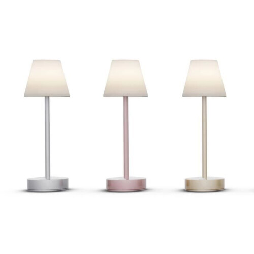 Tafellamp - MOOVERE - 30 - Geïntegreerde LED - Oplaadbare batterij - Translucent wit 1