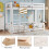 HOMAIRE 3FT White Solid Wood Bunk Bed 6