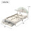 HOMAIRE Velvet Upholstered 4ft6 Double Bed Beige 2