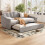 HOMAIRE Velvet Grey 3FT Single Bed with Trundle 4