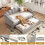 HOMAIRE Velvet Grey 3FT Single Bed with Trundle 5